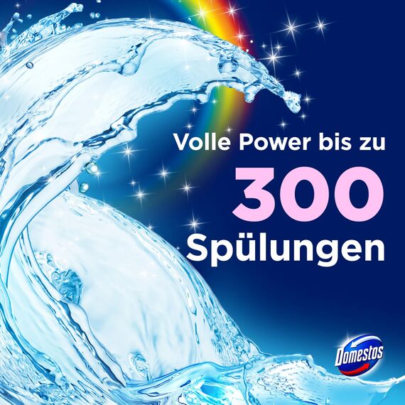 Domestos Power 5 Toilettenstein Magic Unicorn WC-Reiniger mit bezauberndem Duft 9x 50 g