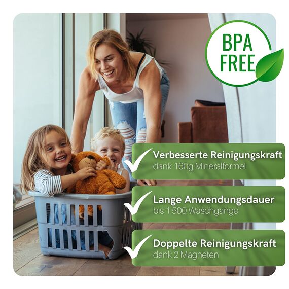 PandaBaw® Öko Waschball [NOTE: SEHR GUT] - Waschen ohne Waschmittel - Waschkugel für Waschmaschine - Bio Waschmittel Allergiker - Nachhaltige Produkte - 3in1 Wäscheball Set