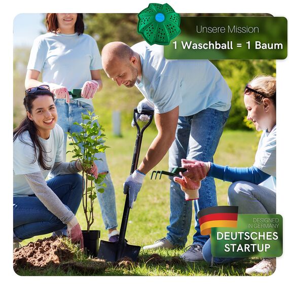 PandaBaw® Öko Waschball [NOTE: SEHR GUT] - Waschen ohne Waschmittel - Waschkugel für Waschmaschine - Bio Waschmittel Allergiker - Nachhaltige Produkte - 3in1 Wäscheball Set