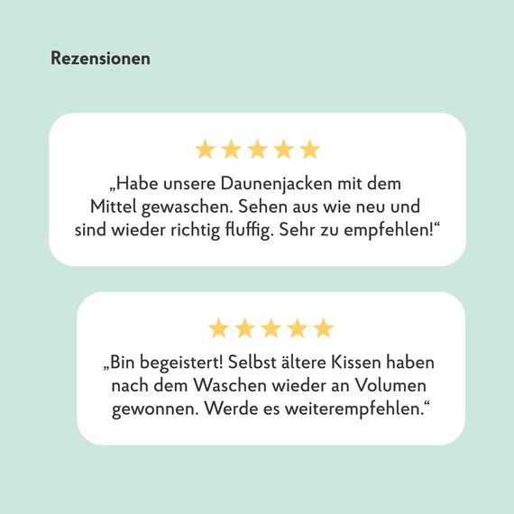 HAKA Daunenwaschmittel 3er-Set, 60 Waschgänge, verstärkt die Wärmedämmung des Futters, 3 x 1 l