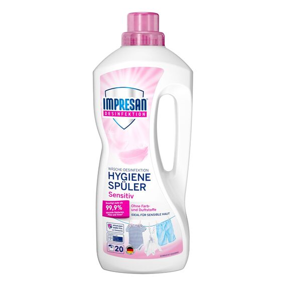 IMPRESAN Hygiene-Spüler Sensitiv | Wäschedesinfektion für hygienisch reine Wäsche | Effektiv gegen Bakterien, Pilze & Viren | 1500 ml