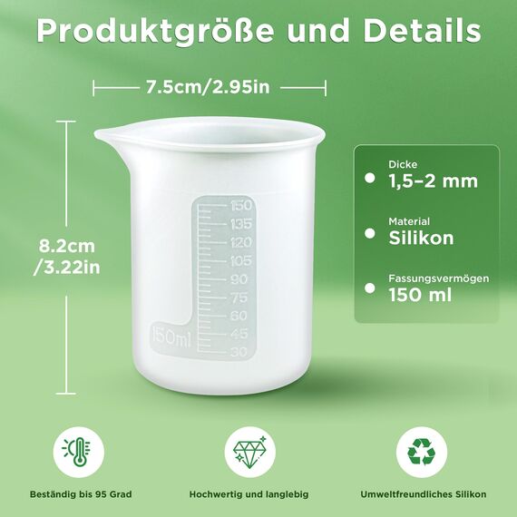 ecooe 150ML Waschmittel Dosierhilfe 2 Stück, Dosierwaschkugel für Waschmaschine, Silikon Dosierkugel Flüssigwaschmittel, Waschpulver Dosierer, Waschkugel für Flüssigwaschmittel, Nachhaltige Nutzung
