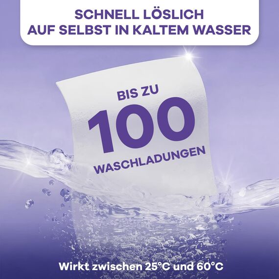 Surfela Waschmittel Blätter Lavendel –bis zu 100 Waschgänge (100 Blätter) Nachhaltige, Biologisch Abbaubare Waschblätter für die Waschmaschine – Reisewaschmittel, Umweltfreundlich & Platzsparend