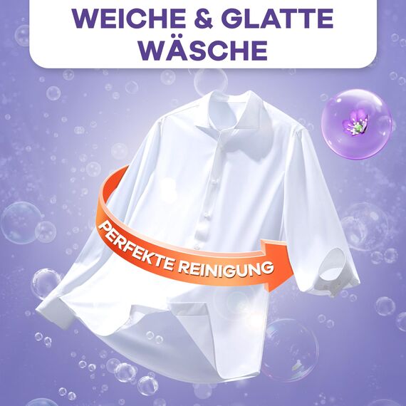 Surfela Waschmittel Blätter Lavendel –bis zu 100 Waschgänge (100 Blätter) Nachhaltige, Biologisch Abbaubare Waschblätter für die Waschmaschine – Reisewaschmittel, Umweltfreundlich & Platzsparend
