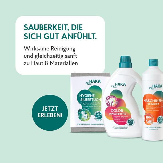 HAKA Funktionstextilienwaschmittel, 100 WL, für Outdoor-, Sport- und Funktionskleidung, erhält Atmungsaktivität & Membranfunktion, 3l