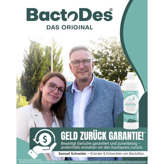 BactoDes - bWash Sportwaschmittel 6x 1L flüssig für Sportbekleidung gegen Schweiß - Probiotisches Flüssigwaschmittel mit Frischeduft - Sportwaschmittel ideal für Outdoor-, Sport- & Funktionskleidung