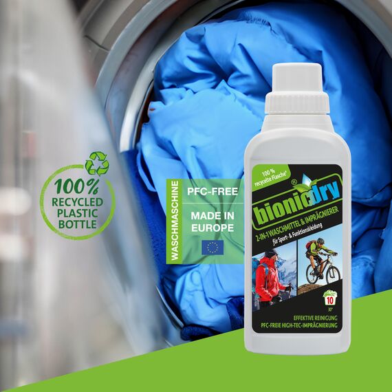 2-IN-1 Waschmittel und Imprägnierer für Sportkleidung und Funktionskleidung