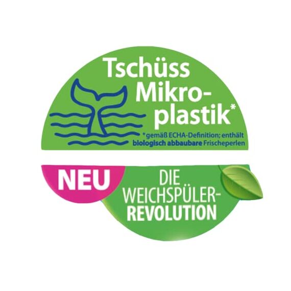 Kuschelweich Weichspüler Frischetraum, Hautverträglichkeit dermatologisch bestätigt, Weichspüler Kuschelweich ohne Mikroplastik, 1 Liter bis zu 38 Waschladungen, 1037.48 grams