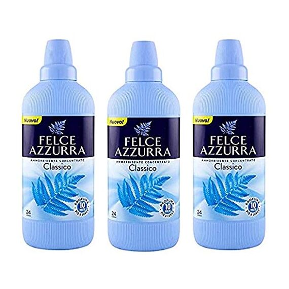 3x PAGLIERI Felce Azzurra Weichspüler Konzentrat Duftende Classico 600ml