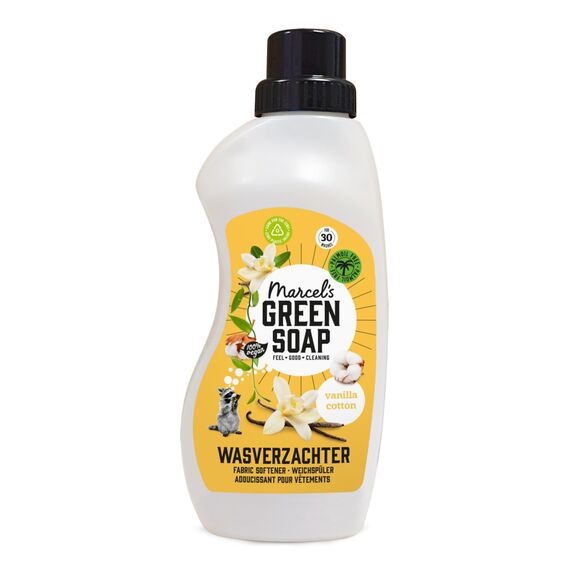 Marcel's Green Soap - Weichspüler Vanille & Baumwolle - Weichspüler - Frei von Plastik und Palmöl - Umweltfreundlich - Vegan - 750ml