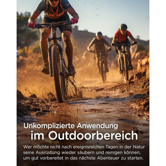 FIBERTEC Pro Wash Eco Ökologisches Waschmittel flüssig 500ml - Waschmittel für Outdoorbekleidung & Funktionskleidung, Biologisch abbaubar, Made in Germany