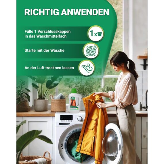 ALPENWERT® Sportwaschmittel [MADE IN GERMANY] für Funktionskleidung, Sportbekleidung & Outdoor-Textilien Spezialwaschmittel für Gore-Tex, Softshell & Skibekleidung Geruchsneutral & materialschonend