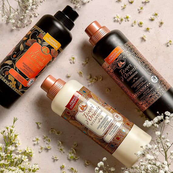 Tesori d'Oriente - Weichspülerkonzentrat für die Waschmaschine von Hammam, mit Noten von Jasmin und Orangenblüten, für bis zu 38 Wäschen, mit wertvollen Mikrokapseln für weiche und duftende