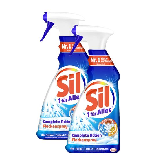 Sil 1 für Alles Complete Action Fleckenspray, Fleckenentferner, 2 x 500 ml