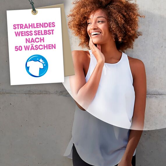 Vanish Oxi Action Powerweiss Gel – 1 x 1,5 l - Fleckenentferner und Wäsche-Booster Gel ohne Chlor – Für weiße Wäsche (Packung mit 2)