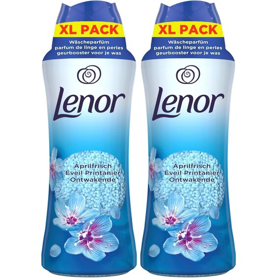 Lenor Wäscheparfüm Aprilfrisch 495g, Non-Stop Frische Für Bis Zu 12 Wochen Im Schrank (Packung mit 2)