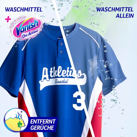 Vanish Oxi Action Pulver Pink – 1 x 1,65 kg – Fleckenentferner und Wäsche-Booster Pulver ohne Chlor – Für bunte Wäsche (Packung mit 2)