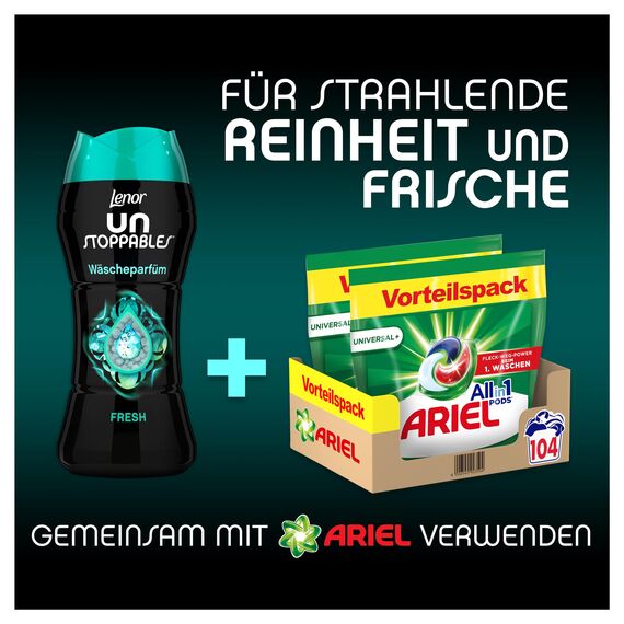 Lenor Unstoppables Fresh Wäscheparfüm 510g, Frische Für Alle Textilien