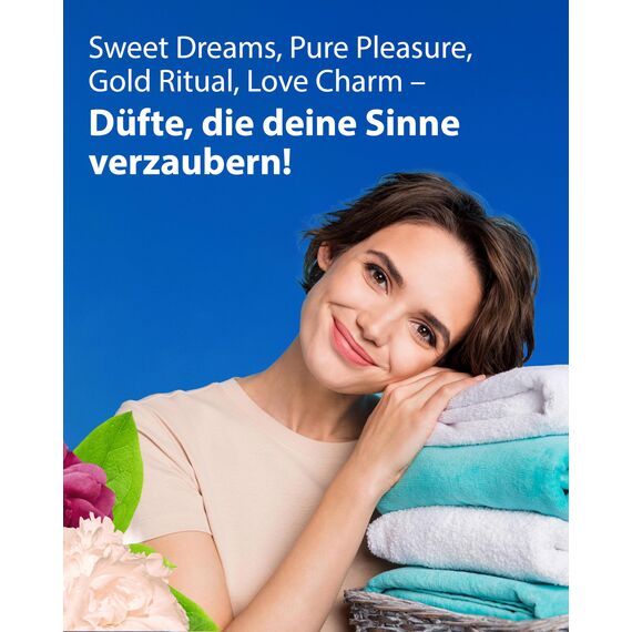 Sofin Wäscheparfüm flüssig Sweet Dreams 300ml - Ohne Weichspüler, Für alle Textilien geeignet, Frischer & langanhaltender Wäscheduft für 20 Waschgänge