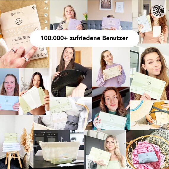 Cosmeau Wäscheparfüm Perlen Kirschblüte Nachfüllpackung - Nachhaltige Duftperlen für Waschmaschine - Bis zu 50 Waschladungen und 24 Wochen Frische - Plästik Frei, Vegan & Zero Waste