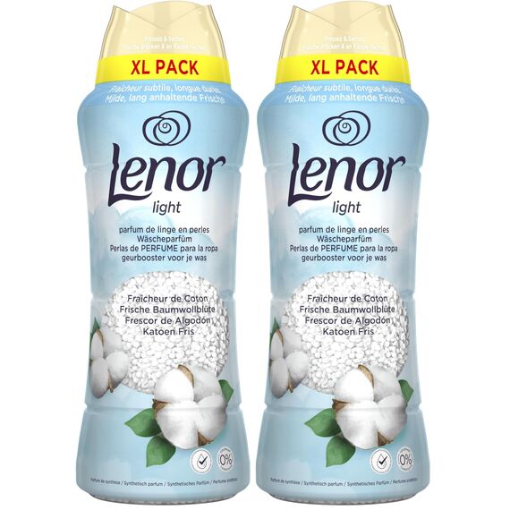 Lenor Light Wäscheparfüm Frische Baumwollblüte 495g, Für Milde, Lang Anhaltende Frische (Packung mit 2)