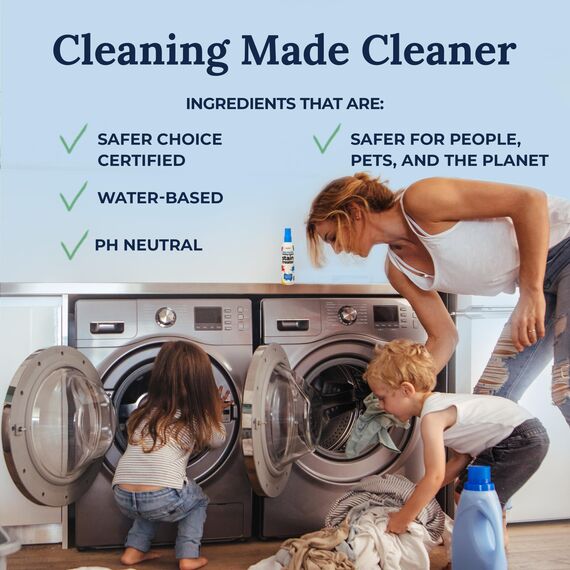 Miss Mouth's Hate Stains Co. Fleckenentferner für Kleidung – ungiftiges Wäsche-Fleckenentferner-Spray für Baby und Kinder – schmutziger Esser-Reiniger für Kleidung, Stoff, Teppich 120 ml, 4 Unzen Spr