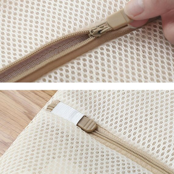 FoyerNuage® 30x40cm Premium-Wäschesäcke aus verdicktem Sandwich-Netzgewebe für Feinwäsche, mit Auto-Lock-Reißverschluss, Reise-Aufbewahrung, Organisationsbeutel, super stark(2S)