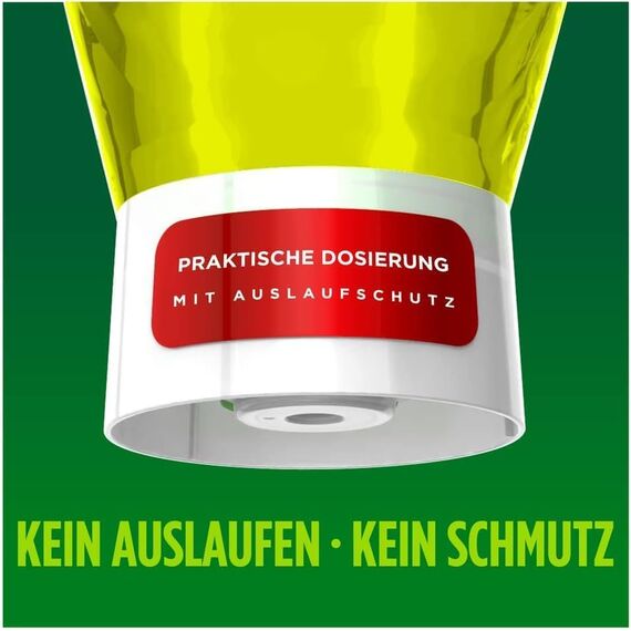 Fairy Max Power Zitrone Handgeschirrspülmittel 8x545ml, effektive Formel für sauberes Geschirr und Fettlösekraft bei fettigsten Töpfen und Pfannen, Flasche mit Auslaufschutz