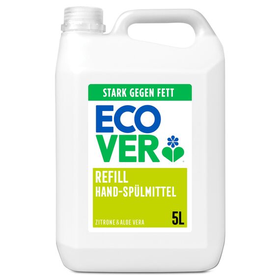 Ecover Spülmittel, Nachfüllpackung, Zitrone und Aloe Vera, 5 l