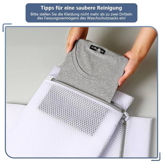 Dreamil Wäschesäcke, 2 Stück Haltbarer Mesh Mit Reißverschluss Wäschesäcke, Reise-Wäschenetz, Verformung Und Falten Der Kleidung Zu Verhindern Für pullover, hemden, unterwäsche（3 größen） ((S 30*40cm))