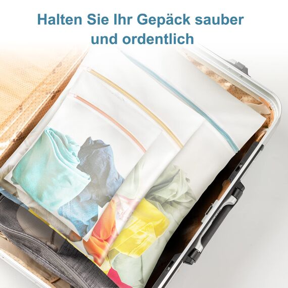 Birswoil Wäschenetz [5er Set], Wäschesack Waschmaschine für Schützt Empfindliche Wäsche, Haltbar Wäschebeutel für Blusen, BH, Unterwäsche und Socken, Reise-Organizer für Schmutzwäsche