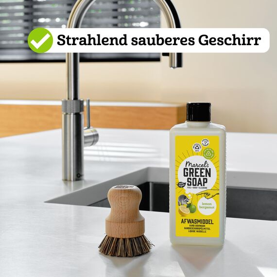 Marcel's Green Soap - Spülmittel Zitrone & Bergamotte - Geschirrspülmittel - Vegan - 97% Biologisch abbaubar - 500 ml