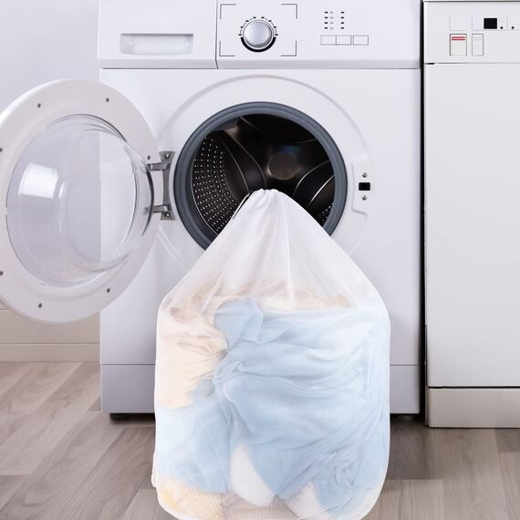 2 Stück Wäschesack, Mesh Wäschenetz für Waschmaschine Wäschebeutel für Waschmaschine Wäschesäcke mit Kordelzug für Mäntel,Plüschtiere,Bluse,Unterwäsche,BH,Socken usw(2L)