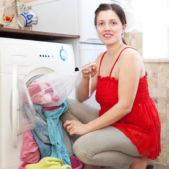 2 Stück Wäschesack,40 x 50 cm Mesh Wäschenetz für Waschmaschine Wäschebeutel für Waschmaschine Wäschesäcke mit Kordelzug für Babykleidung,Bluse,Unterwäsche,BH,Socken usw