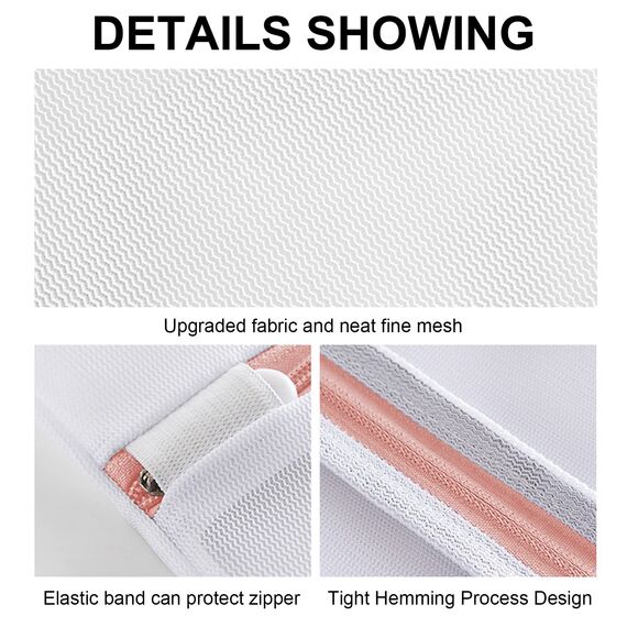 Newaner 7 stück wäschenetz für waschmaschin, 3 größen wäschesäcke, verformung und falten der kleidung zu verhindern, wäschebeutel mit reißverschluss für pullover, hemden, unterwäsche, strümpfe