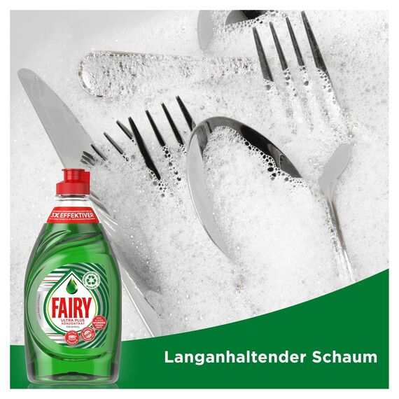 Fairy Ultra Konzentrat Original Handgeschirrspülmittel 8x900ml mit effektiver Formel für sauberes Geschirr, beeindruckende Fettlösekraft