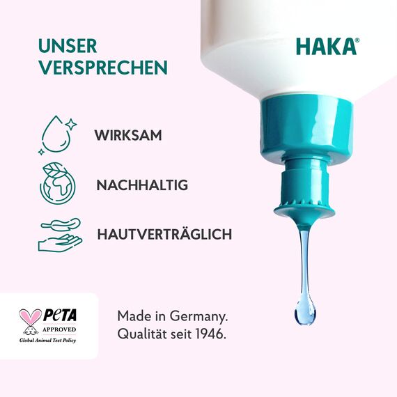 HAKA Glanz- & Klarspüler, 750 ml, für strahlendes und trockeneres Geschirr, keine Wasserflecken, für Spülmaschine, ohne Konservierungsstoffe, vegan