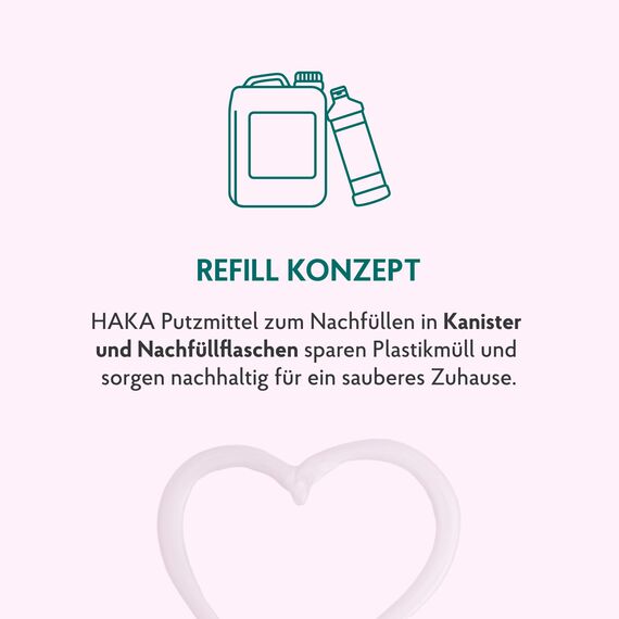 HAKA Spülmittel Zitrone Nachfüller, 3L, Handspülmittel mit starker Fettlösekraft, extrem ergiebig, streifenfreie Sauberkeit, vegan, hautfreundlich