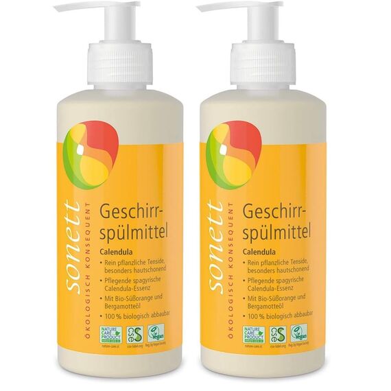 Sonett Geschirrspülmittel Calendula, 300 ml (Packung mit 2)