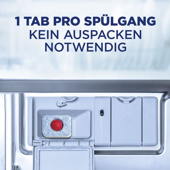Finish All in 1 Spülmaschinentabs, phosphatfrei – Geschirrspültabs mit kraftvollem Powerball gegen hartnäckigste Fettanschmutzungen – Sparpack mit 110 Finish Tabs