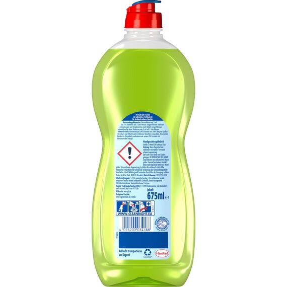 PRIL Original Limette (14 x 675 ml), Handgeschirrspülmittel mit höchster Fettlösekraft, für sauberes Geschirr auch in kaltem Wasser, frischer Limettenduft