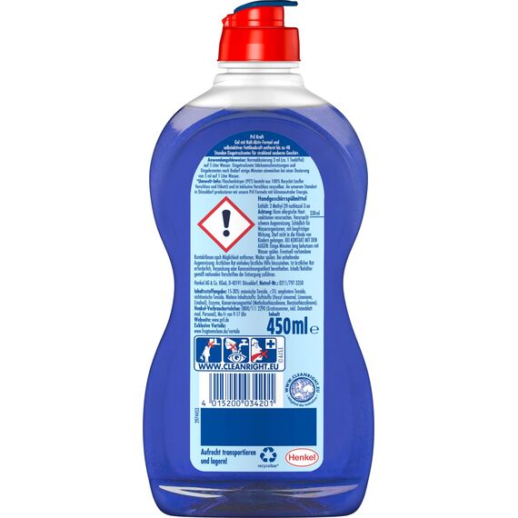 PRIL Kraft Gel Ultra Plus (2x 450 ml), Handgeschirrspülmittel mit höchster Fettlösekraft, für sauberes Geschirr auch in kaltem Wasser, entfernt selbst 48 h Eingetrocknetes