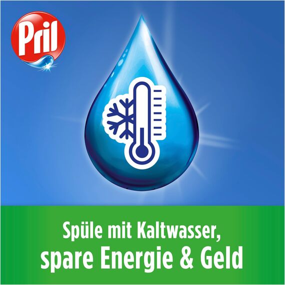 Pril Original (675 ml), Handgeschirrspülmittel mit höchster Fettlösekraft, für sauberes Geschirr auch in kaltem Wasser