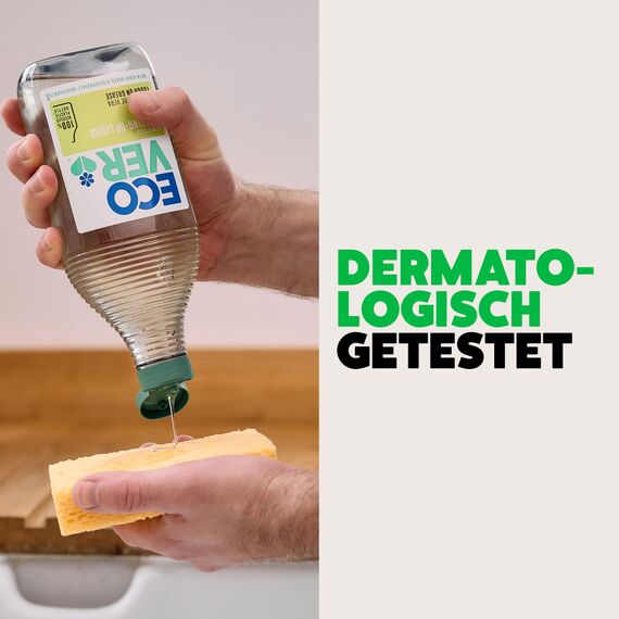 Ecover Spülmittel, kraftvoller Fettlöser für das Spülen von Hand, Zitronen- und Aloe-Vera-Duft, Ecover Spülmittel, 1 x 950 ml