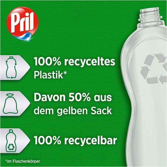 Pril Original (675 ml), Handgeschirrspülmittel mit höchster Fettlösekraft, für sauberes Geschirr auch in kaltem Wasser