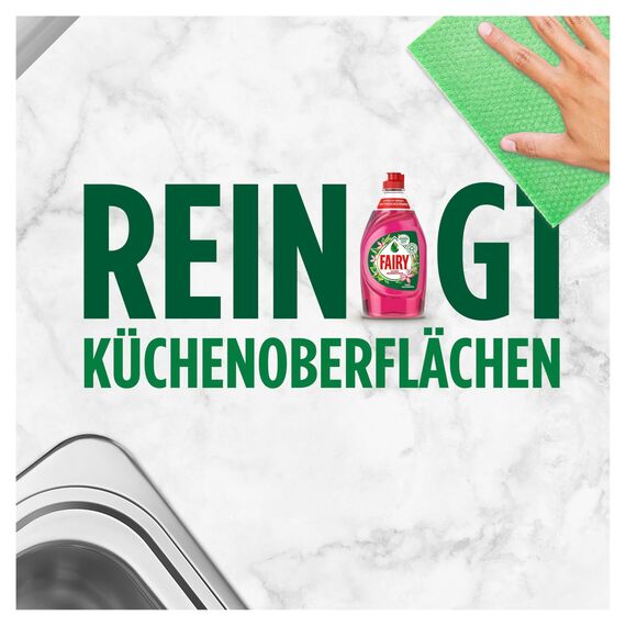 Fairy Ultra Konzentrat Pink Jasmine Handgeschirrspülmittel 8x900ml mit effektiver Formel für sauberes Geschirr, beeindruckende Fettlösekraft