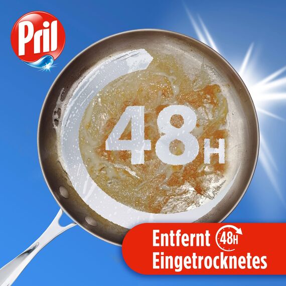 PRIL Kraft Gel Ultra Plus (4x 450 ml), Handgeschirrspülmittel mit höchster Fettlösekraft, für sauberes Geschirr auch in kaltem Wasser, entfernt selbst 48 h Eingetrocknetes