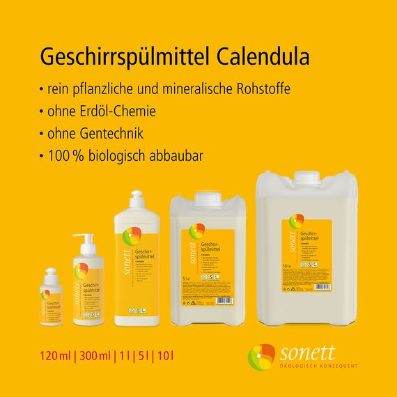 Sonett Geschirrspülmittel Calendula, 300 ml