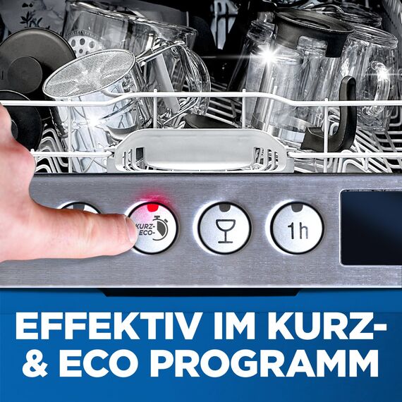 Finish Quantum Infinity Shine Spülmaschinentabs – kraftvolle Reinigung, Fettlösekraft und Glanz – 2x 83 Finish Caps