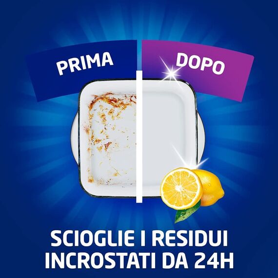 Finish Powergel Geschirrspülmittel, flüssig, multifunktional, fettlösend, Zitrone, mehrfarbig, 7 Einheiten, 1 Stück